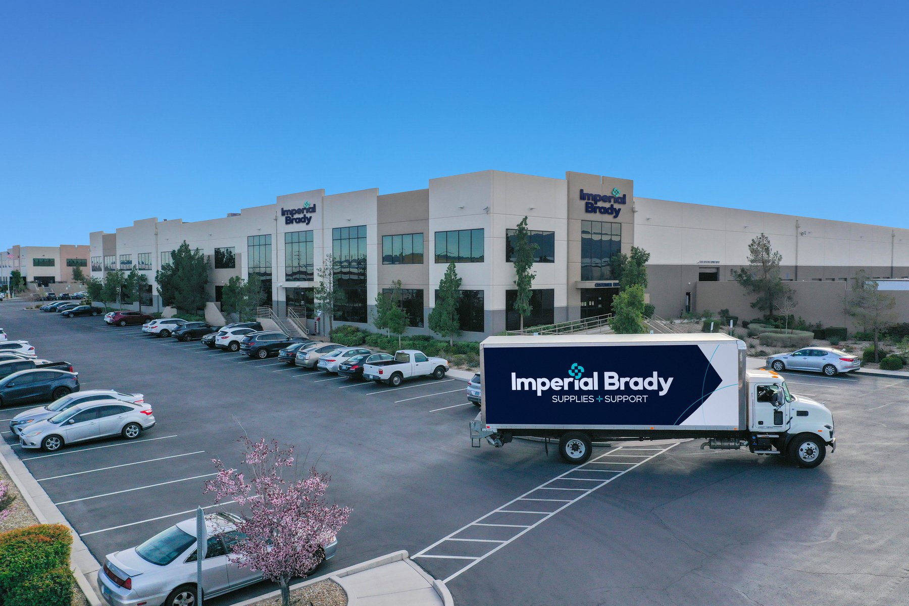 Imperial Brady distribution center with delivery truck